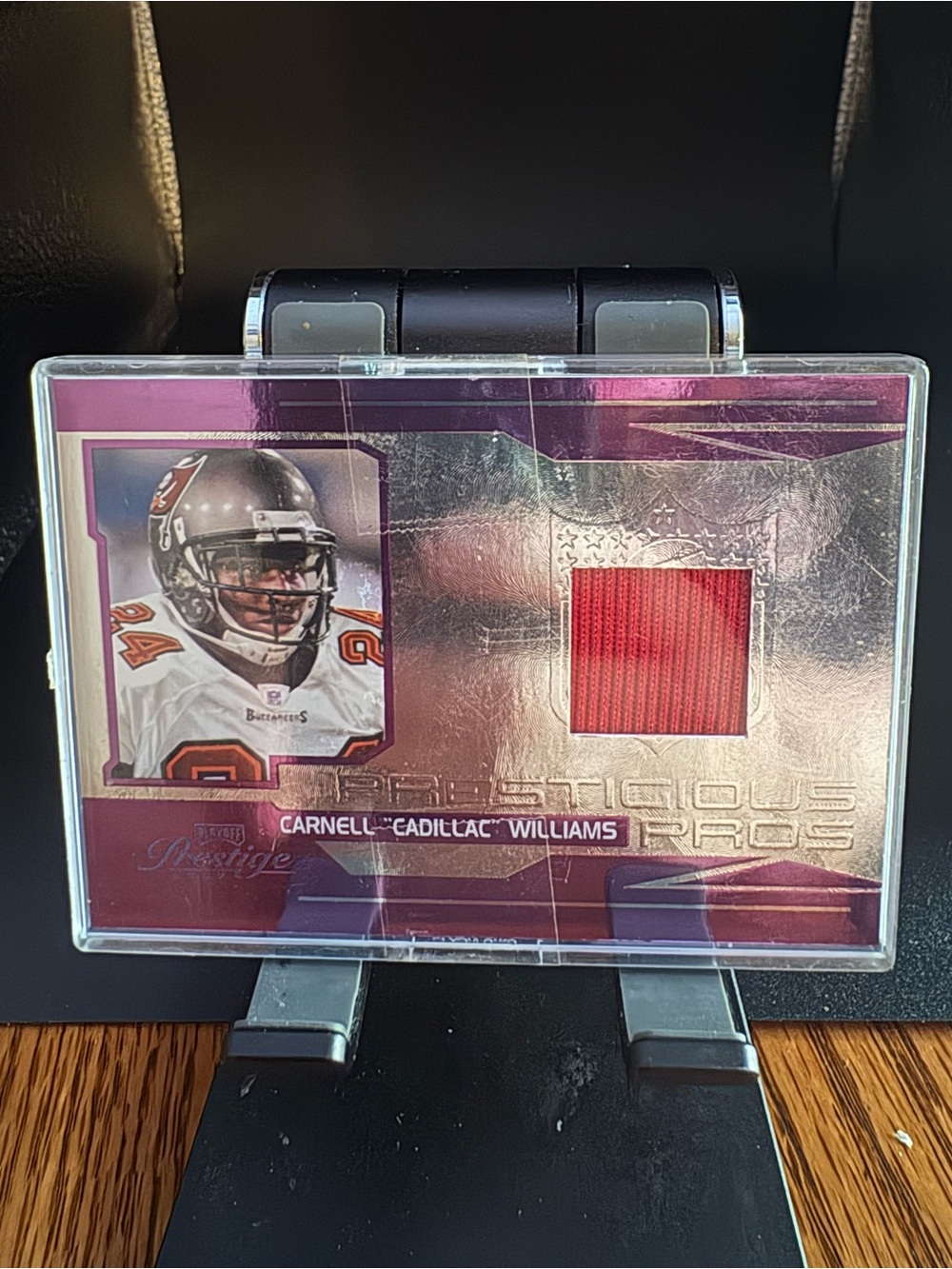 NFL Prestige Carnell "Cadillac" Williams Game-Used Jersey Card